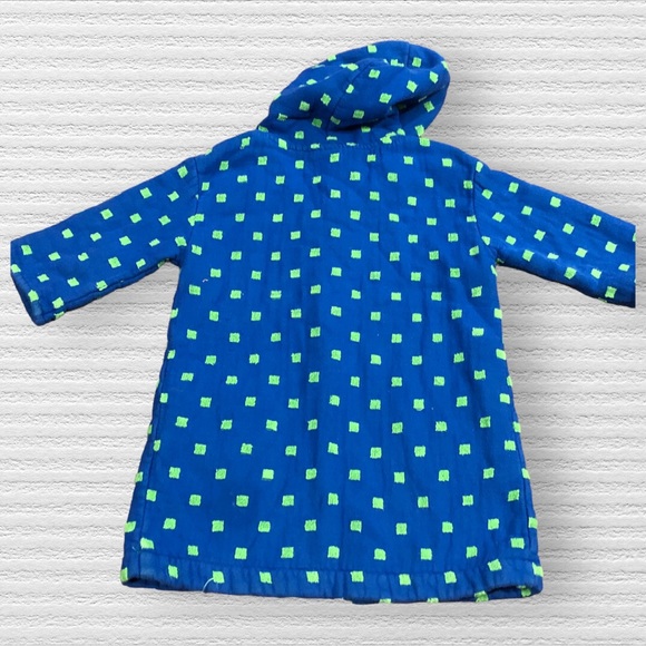 AM PM Kids Blue Muslin Hooded Robe (1-3 Years) - Picture 4 of 4